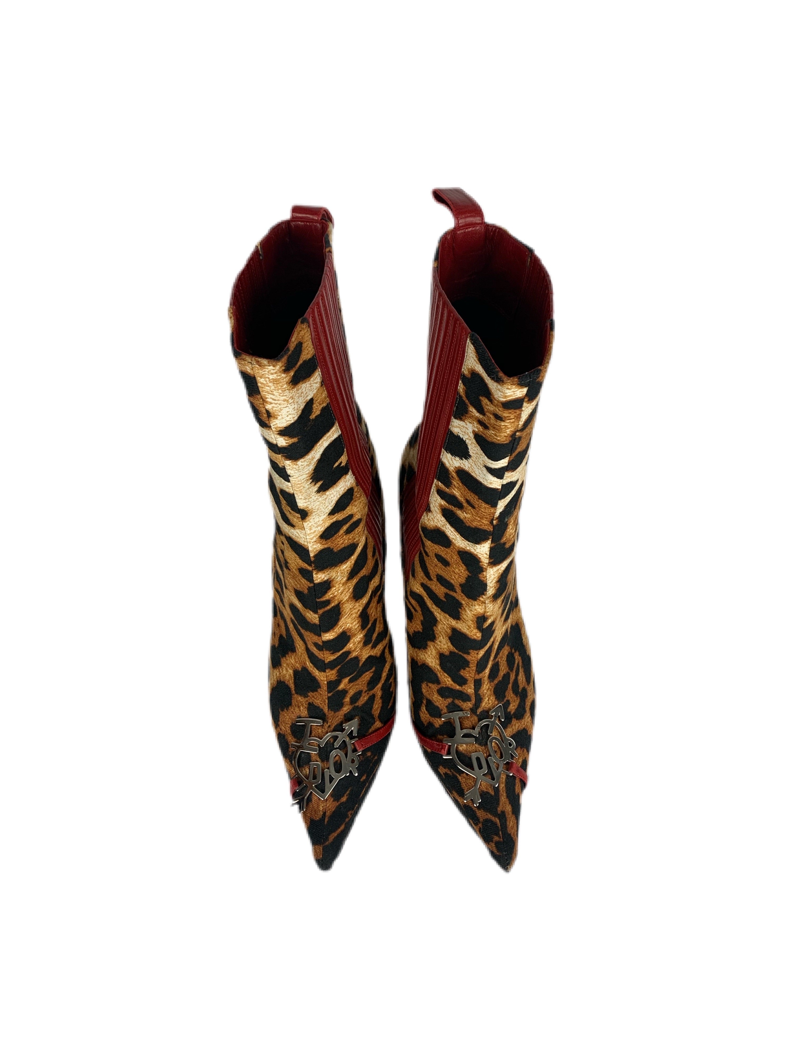 I Heart Dior Leopard Print Boots – The Endless