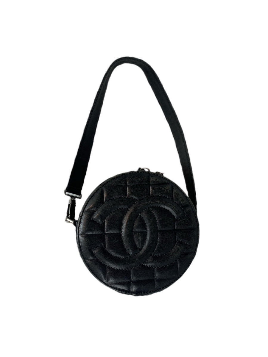 1989-1991 Lambskin Quilted Round Bag