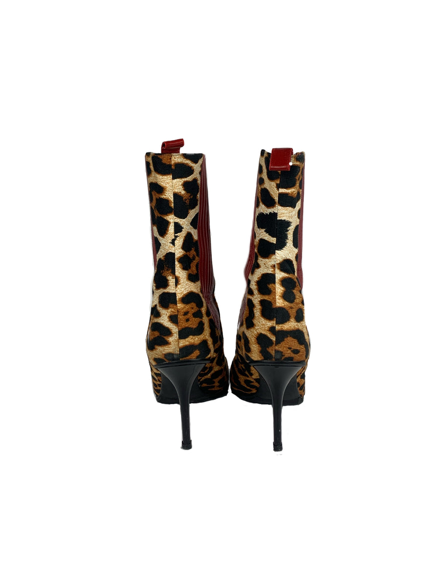 I Heart Dior Leopard Print Boots